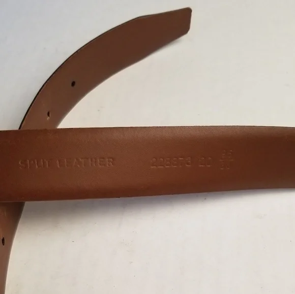 Christian Dior Brown Leather Belt with Gold